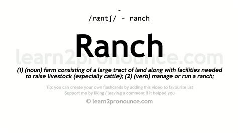 ranch übersetzung|ranch definition.